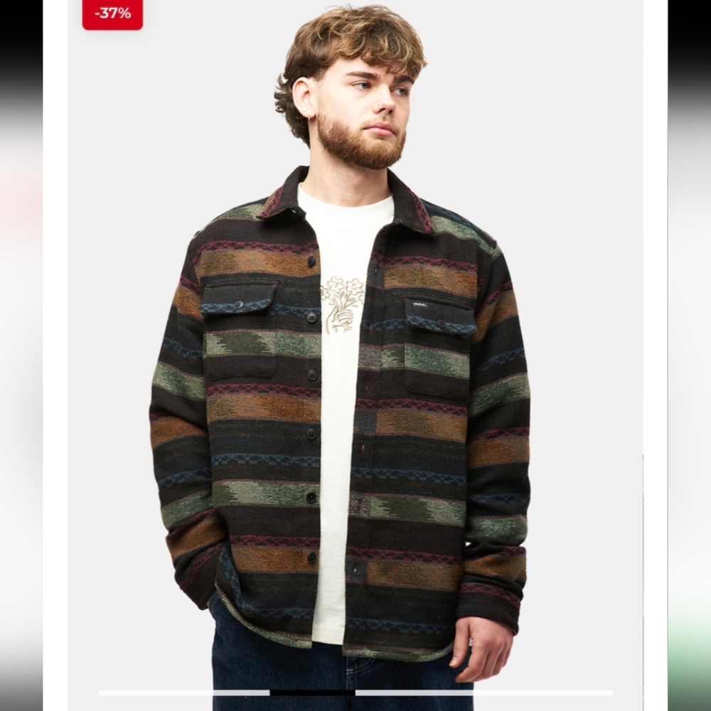 RVCA Men's Blanket Shirt Size XL Brand New With Tags